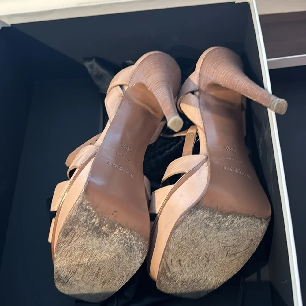 Saint laurent tribute sandal vanilla - Picture 3 of 4